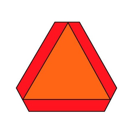 National Marker Co DOT Placard - Slow Moving Vehicle Sign SMV1